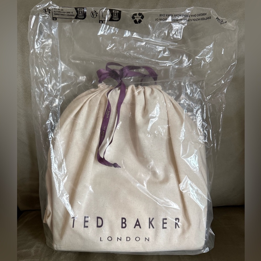 NWT Ted Baker London “Georjea” canvas small tote/crossbody bag in Ecru - Picture 9 of 13